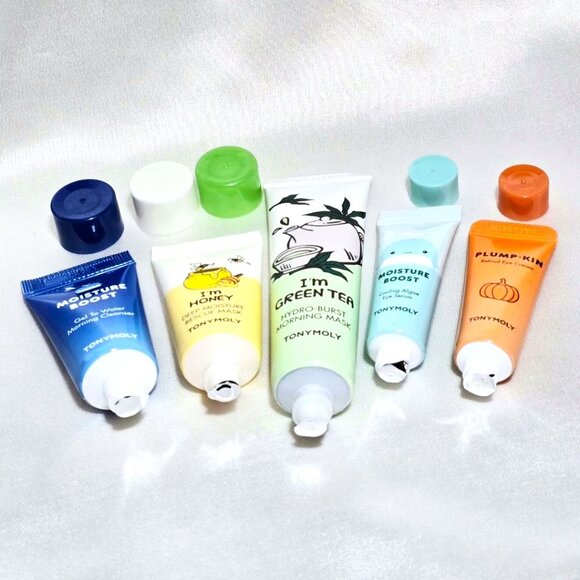 4 Tonymoly Green Tea, Honey Mask, Moisture Boost Eye Serum, Plump-Kin Eye Cream - Picture 2 of 2